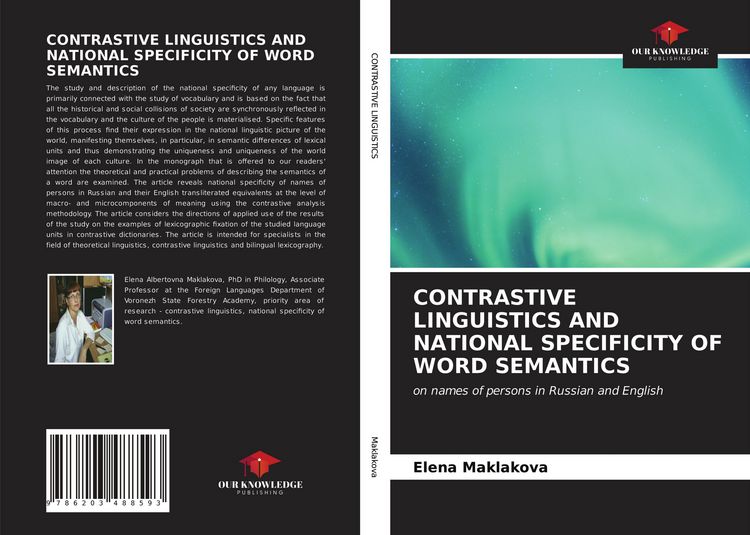 Produktbild: Contrastive Linguistics and National Specificity Of Word Semantics