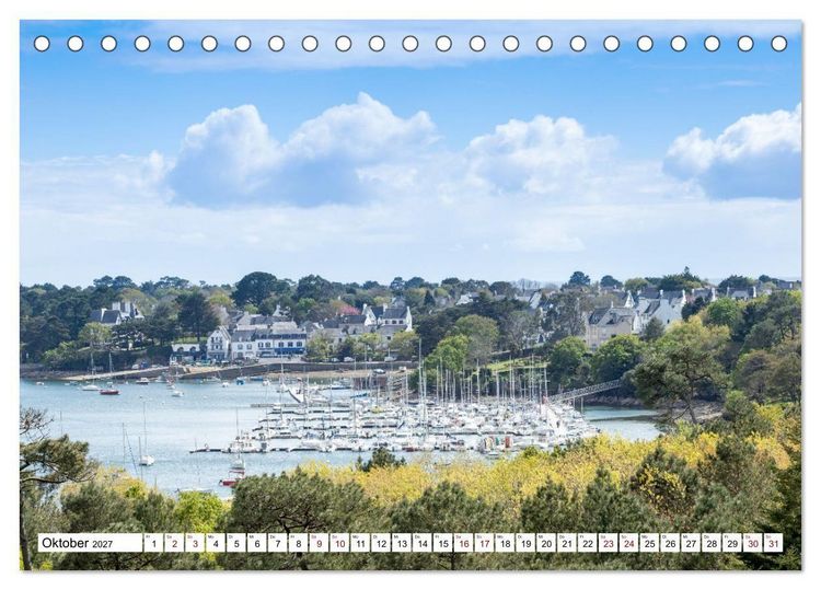 Produktbild: Hausbooturlaub Frankreich - Bretagne (Tischkalender 2027 DIN A5 quer), CALVENDO Monatskalender