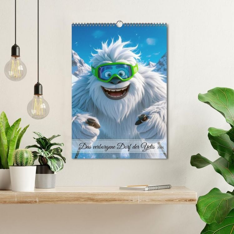 Produktbild: Das verborgene Dorf der Yetis (Wandkalender 2026 DIN A3 hoch), CALVENDO Monatskalender