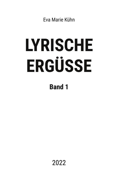 Produktbild: Lyrische Erg&uuml;sse
