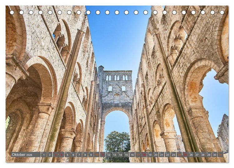 Produktbild: Traumreisen Normandie (Tischkalender 2026 DIN A5 quer), CALVENDO Monatskalender