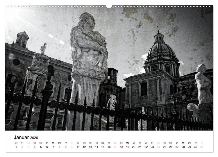 Produktbild: Silberstein portr&auml;tiert Palermo (Wandkalender 2026 DIN A2 quer), CALVENDO Monatskalender