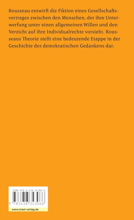 Produktbild: Vom Gesellschaftsvertrag oder Grundlagen des politischen Rechts