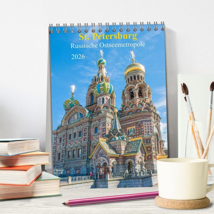 Produktbild: St. Petersburg - Russische Ostseemetropole (Tischkalender 2026 DIN A5 hoch), CALVENDO Monatskalender