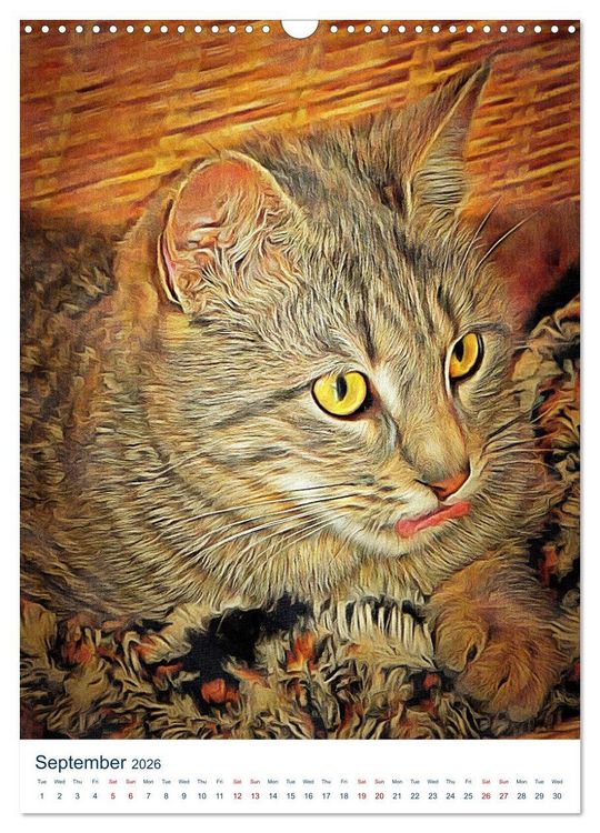 Produktbild: Umbrian Cats (Wall Calendar 2026 DIN A3 portrait), CALVENDO 12 Month Wall Calendar