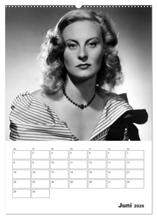 Produktbild: Filmstars. Unvergessene Diven (Wandkalender 2026 DIN A2 hoch), CALVENDO Monatskalender