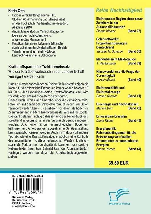 Produktbild: Kraftstoffsparender Traktoreneinsatz: Wie der Kraftstoffverbrauch in der Landwirtschaft verringert werden kann