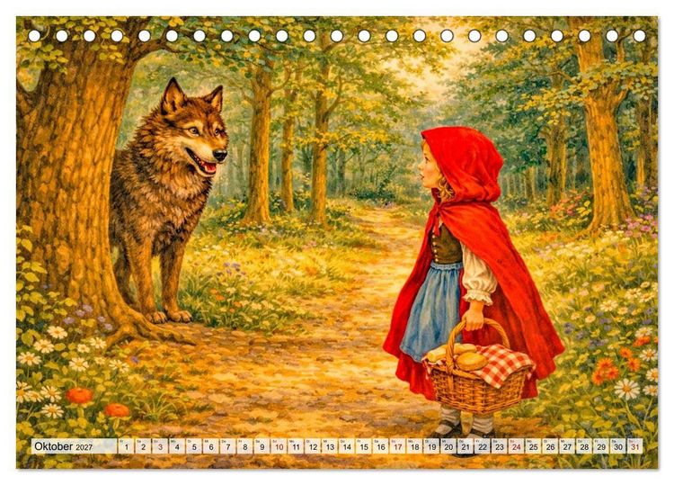 Produktbild: Mein gro&szlig;er M&auml;rchenkalender (Tischkalender 2027 DIN A5 quer), CALVENDO Monatskalender