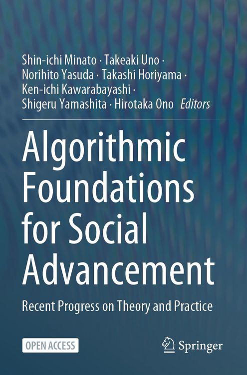 Produktbild: Algorithmic Foundations for Social Advancement