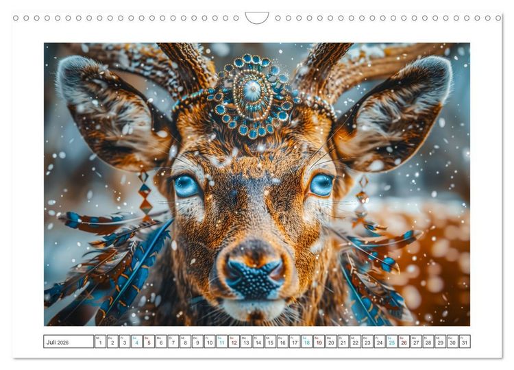 Produktbild: Tierische Schamanen (Wandkalender 2026 DIN A3 quer), CALVENDO Monatskalender