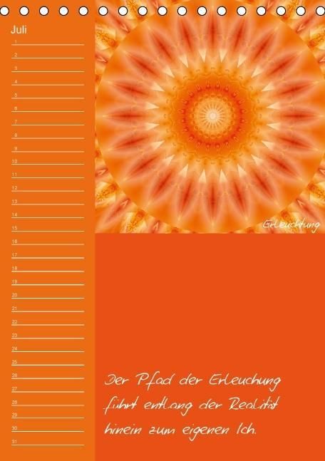 Produktbild: Mandala - Spiegel der Seele / immerw&auml;hrender Geburtstagskalender (Tischkalender immerw&auml;hrend DIN A5 hoch)