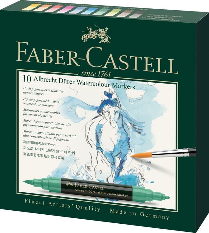 Produktbild: Faber-Castell Aquarellmarker Albrecht Dürer, 10er Set