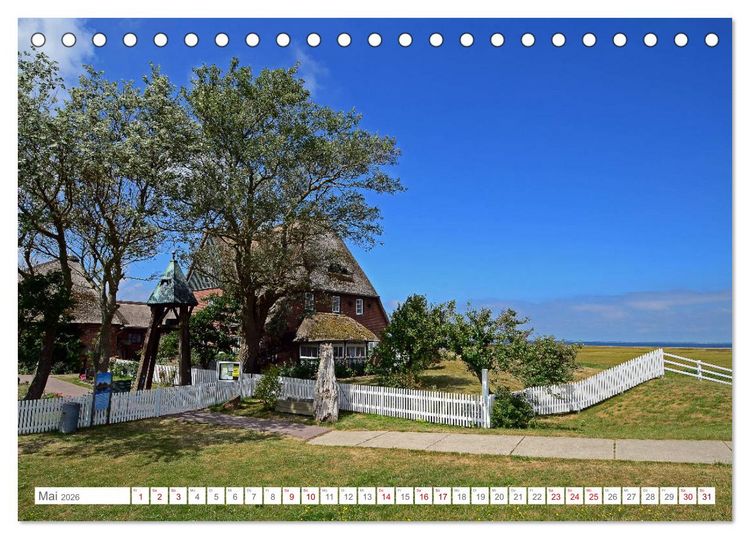 Produktbild: Sommertage auf Hallig Hooge (Tischkalender 2026 DIN A5 quer), CALVENDO Monatskalender