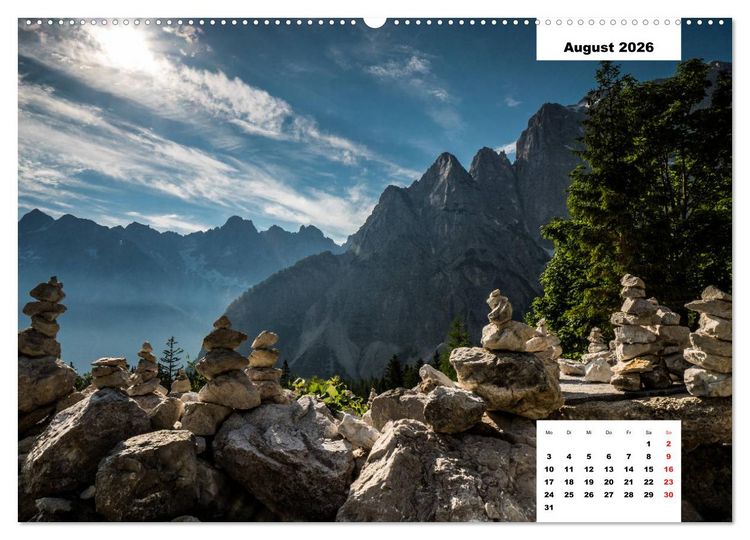 Produktbild: Faszination Ostalpen - von Berchtesgaden bis Slowenien (Wandkalender 2026 DIN A2 quer), CALVENDO Monatskalender