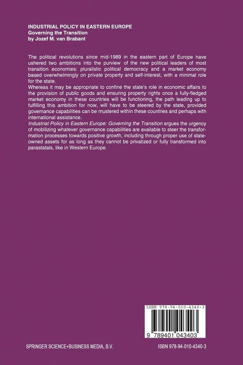 Produktbild: Industrial Policy in Eastern Europe