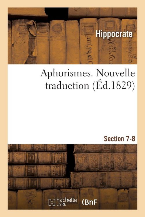 Produktbild: Aphorismes. Nouvelle traduction