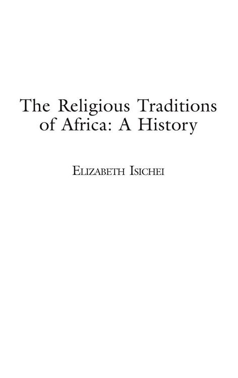 Produktbild: The Religious Traditions of Africa