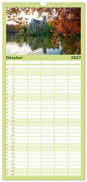 Produktbild: Familienplaner 2027 - stadtansichten stuttgart mit 5 Spalten (Wandkalender, 21 x 45 cm) CALVENDO