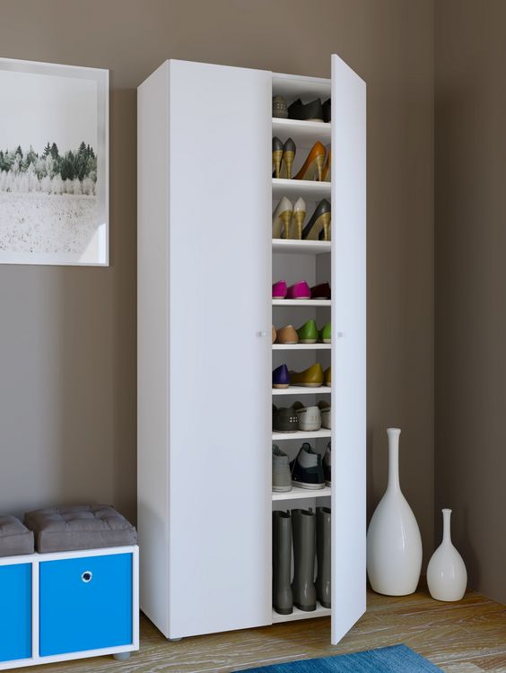 Produktbild: XXL Holz Gro&szlig;er Schuhschrank Schuhkommode Vandol 9