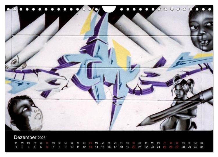 Produktbild: Graffiti - Kunst aus der Dose (Wandkalender 2026 DIN A4 quer), CALVENDO Monatskalender