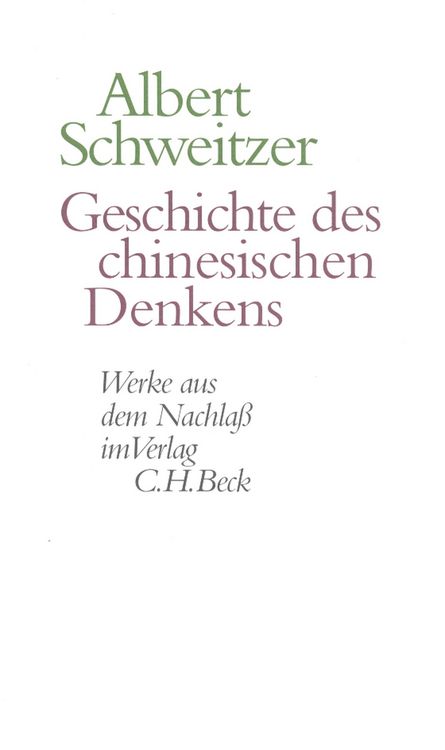 Produktbild: Geschichte des chinesischen Denkens