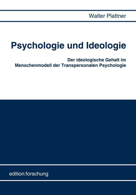 Produktbild: Plattner, W: Psychologie und Ideologie