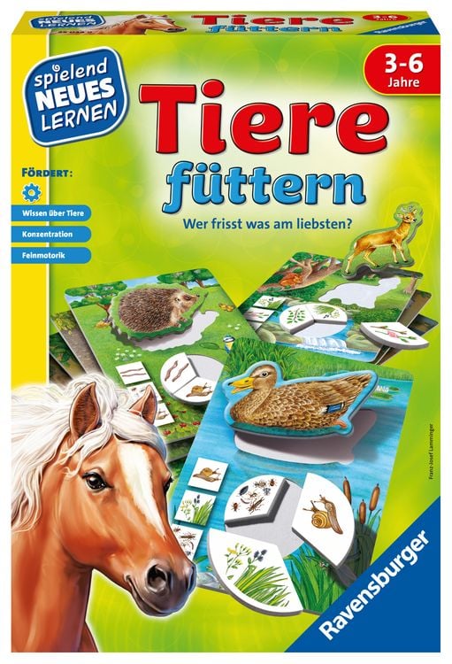 Produktbild: Tiere f&uuml;ttern - Kinderspiel ab 3 Jahre