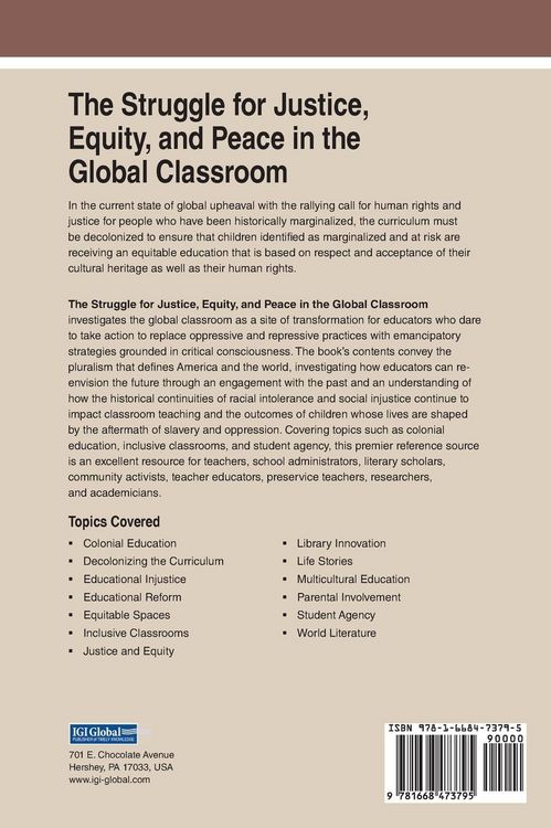 Produktbild: The Struggle for Justice, Equity, and Peace in the Global Classroom