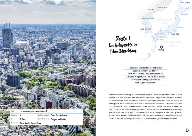 Produktbild: Reisef&uuml;hrer Japan &ndash; Reiserouten, Highlights, Inspiration