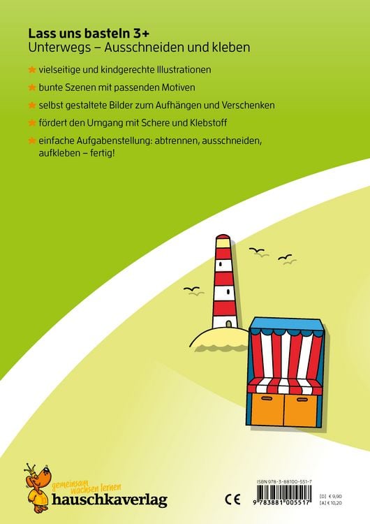 Produktbild: Lass uns basteln &ndash; Ausschneiden und kleben ab 3 Jahre &ndash; Unterwegs