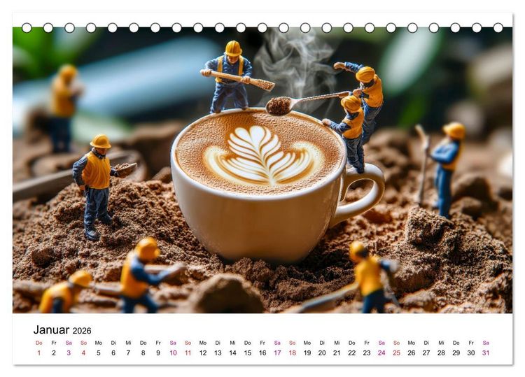 Produktbild: Winzige Welten - die kleinen Helfer des Jahres (Tischkalender 2026 DIN A5 quer), CALVENDO Monatskalender