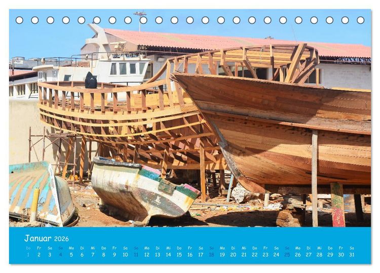 Produktbild: Cabo verde Inselgefl&uuml;ster - Ilha do Sal (Tischkalender 2026 DIN A5 quer), CALVENDO Monatskalender