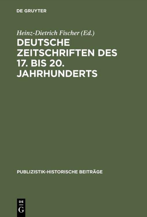 Produktbild: Deutsche Zeitschriften des 17. bis 20. Jahrhunderts