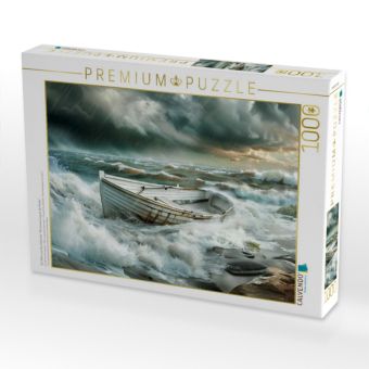 Produktbild: CALVENDO Puzzle Ein Motiv aus dem Kalender "Sturmwarnung an der K&uuml;ste" | 1000 Teile Lege-Gr&ouml;&szlig;e 64x48cm Foto-Puzzle f&uuml;r gl&uuml;ckliche Stunden