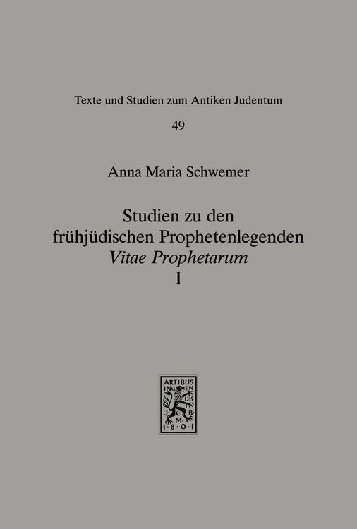 Produktbild: Studien zu den fr&uuml;hj&uuml;dischen Prophetenlegenden