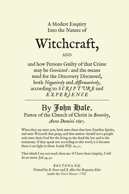 Produktbild: A Modest Enquiry Into the Nature of Witchcraft