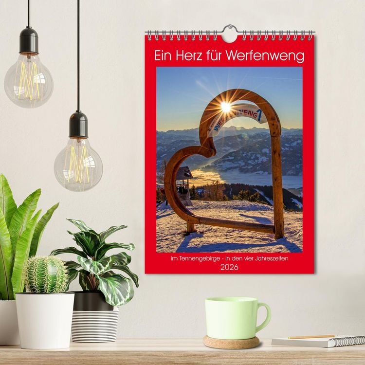 Produktbild: Ein Herz f&uuml;r Werfenweng (Wandkalender 2026 DIN A4 hoch), CALVENDO Monatskalender