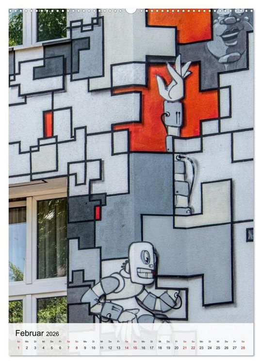 Produktbild: Fasadenmalerei (Wandkalender 2026 DIN A2 hoch), CALVENDO Monatskalender