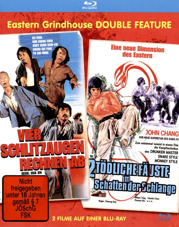 Produktbild: Vier Schlitzaugen rechnen ab / Zwei t&ouml;dliche F&auml;uste - Eastern Grindhouse Double Feature Vol. 2 - Limited Edition und durchnummeriert auf 1000 St&uuml;ck