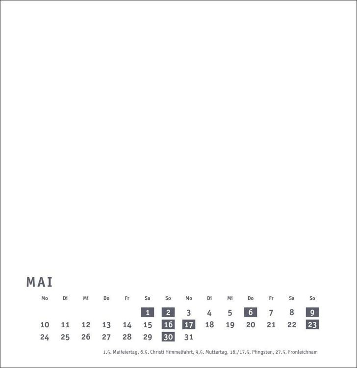 Produktbild: Premium-Bastelkalender wei&szlig; gro&szlig; 2027