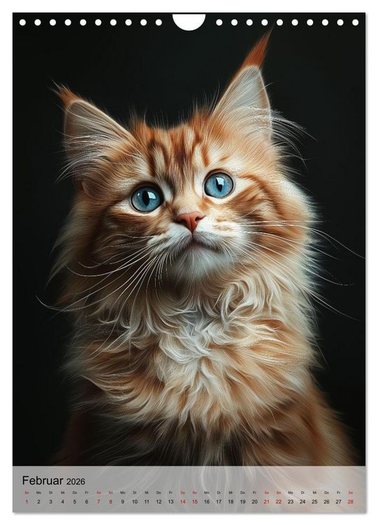 Produktbild: Katzen (Wandkalender 2026 DIN A4 hoch), CALVENDO Monatskalender