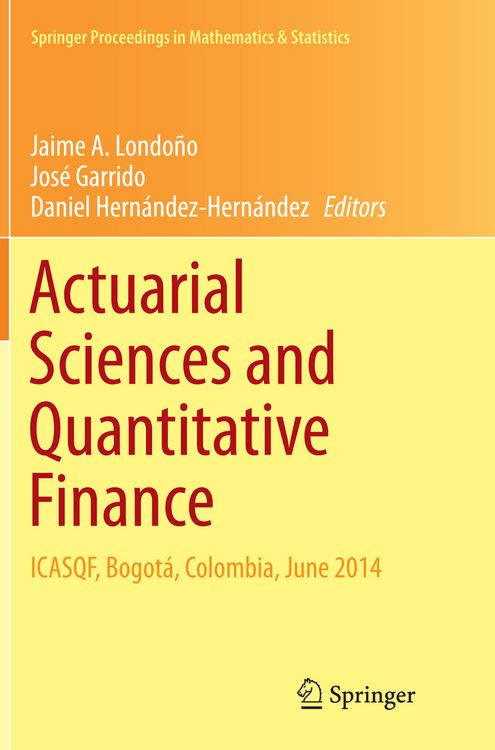 Produktbild: Actuarial Sciences and Quantitative Finance