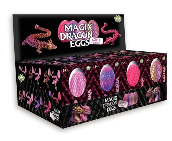 Produktbild: MagiX Dragon Eggs GIRLS EDITION, 4er Mix Display ( Xandorixa, Zyphoria, Ladira & Grazira )