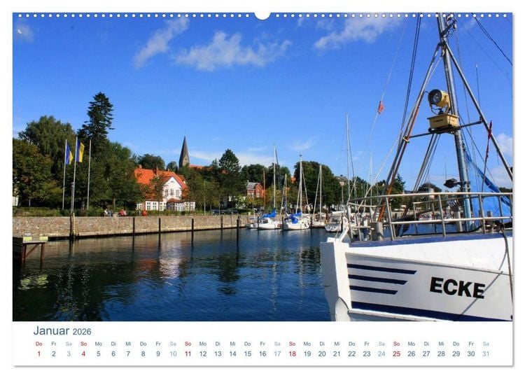 Produktbild: Eckernf&ouml;rde 2026. Impressionen rund um den Hafen (hochwertiger Premium Wandkalender 2026 DIN A2 quer), Kunstdruck in Hochglanz