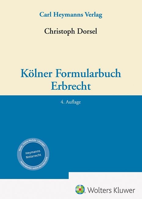 Produktbild: K&ouml;lner Formularbuch Erbrecht