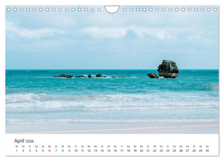 Produktbild: Bermuda - Eine Reise zu den Bermudainseln. (Wandkalender 2026 DIN A4 quer), CALVENDO Monatskalender