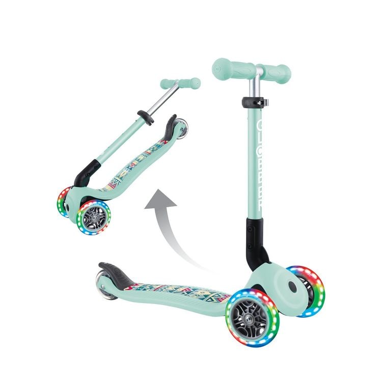 Produktbild: GLOBBER JUNIOR FOLDABLE FANTASY LIGHTS mint-Tribal, mit Leuchtrollen