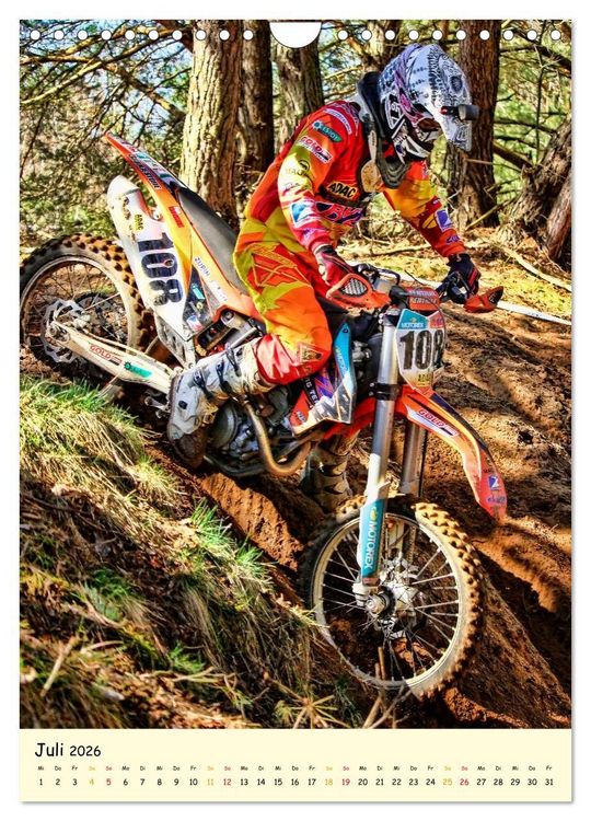 Produktbild: Motocross - einfach cool (Wandkalender 2026 DIN A4 hoch), CALVENDO Monatskalender