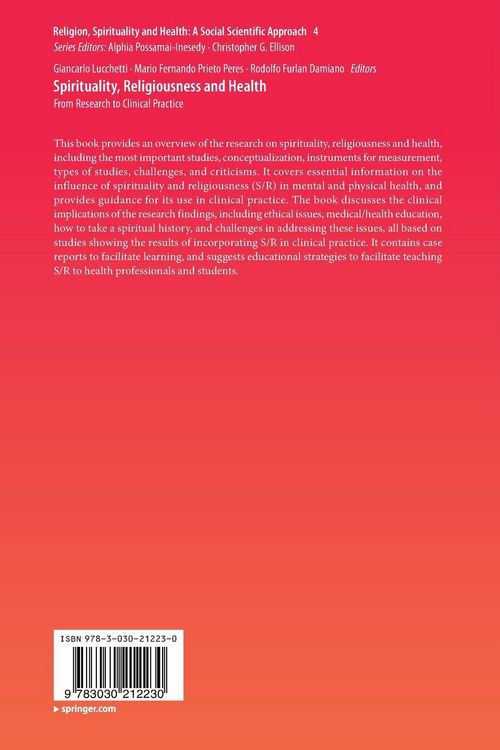 Produktbild: Spirituality, Religiousness and Health