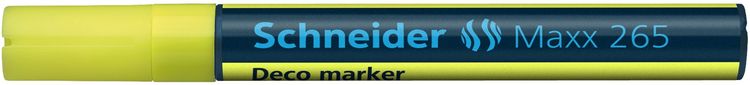 Produktbild: Schneider Kreidemarker Maxx 265, gelb, Rundspitze 2-3mm